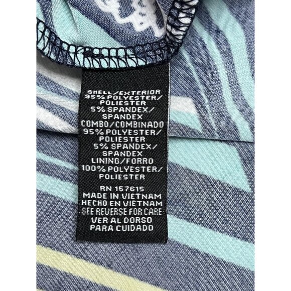 Madison Leigh Dress Womens‎ 16 Multicolor Striped Polka Dot 3/4 Sleeve Bow Trim - Picture 9 of 11